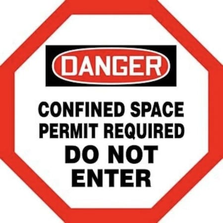Accuform STOP SAFETY SIGN CONFINED SPACE  MCSP560VA MCSP560VA